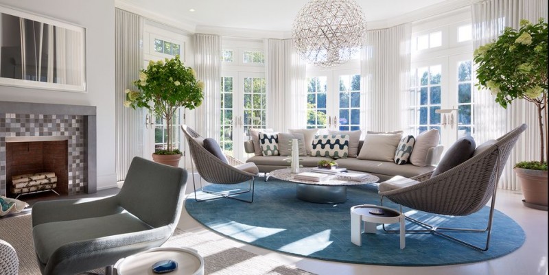 Более 40 примеров дизайна, ориентированного на различные оттенки синего