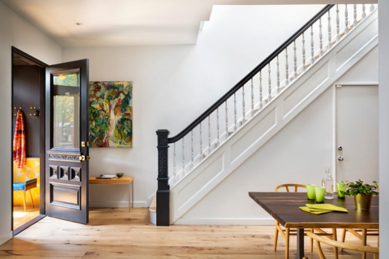 Очаровательный интерьер таунхауса в Бруклине Очаровательный интерьер таунхауса в Бруклине