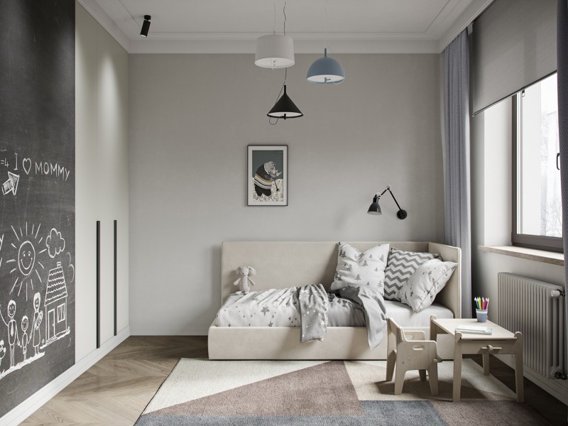 Дизайн-проект квартиры для семьи с ребенком