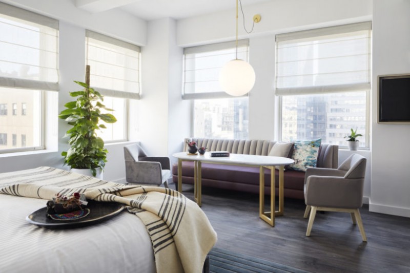 Отель с рабочими офисами Assemblage John Street 4* в Нью-Йорке