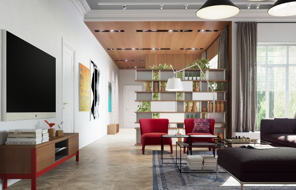 Игра контрастов: темная мебель и светлые стены Игра контрастов: темная мебель и светлые стены