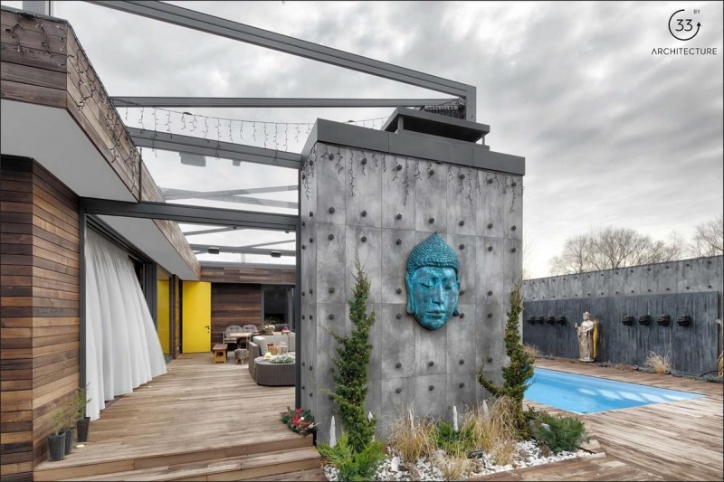 Интерьер, вдохновленный буддистскими мотивами Интерьер, вдохновленный буддистскими мотивами