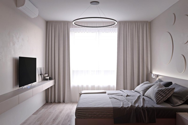 Глубокие гармоничные цвета чирок и терракотовый в интерьере небольшой квартиры