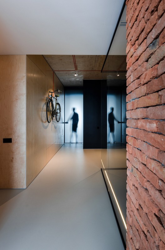 Легкий и спокойный интерьер в индустриальном стиле