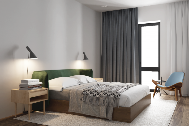 Декоративный бетон в интерьере квартиры