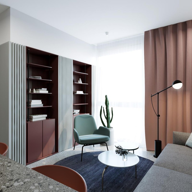 Дизайн-проект квартиры площадью 45 кв.м.