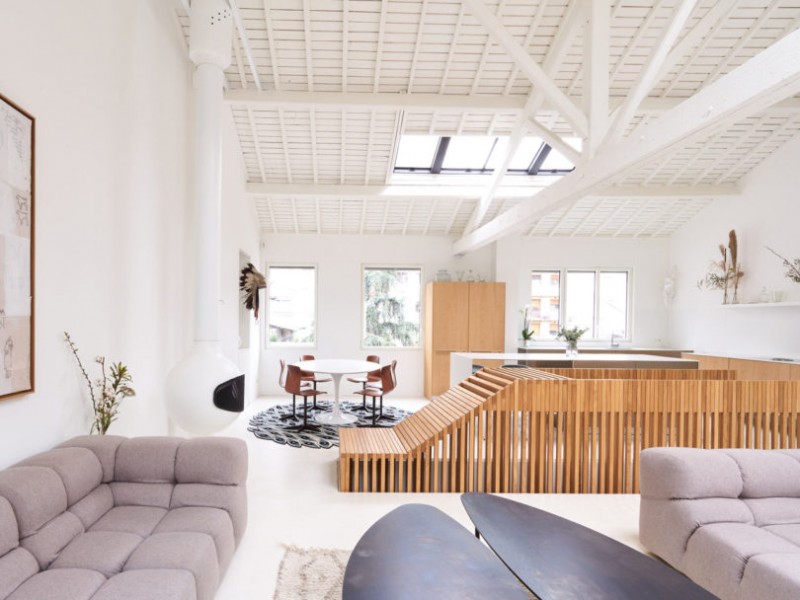 Двухэтажный пентхаус в Париже Двухэтажный пентхаус в Париже