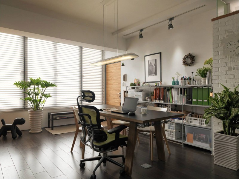 Интерьер уютной семейной квартиры в Тайбэй