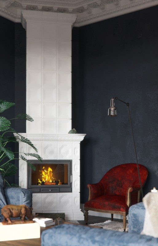 Контрастное оформление апартаментов в Швеции