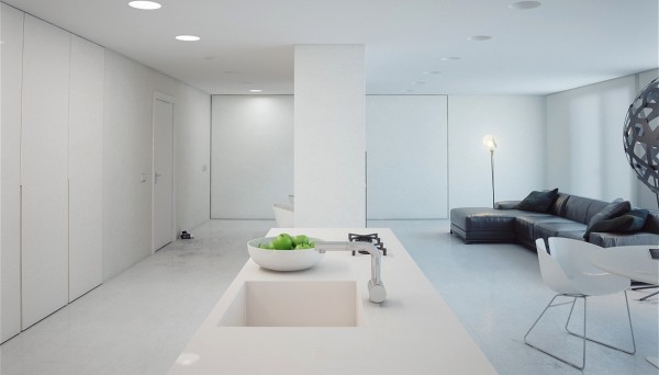 Минималистская квартира в белом цвете