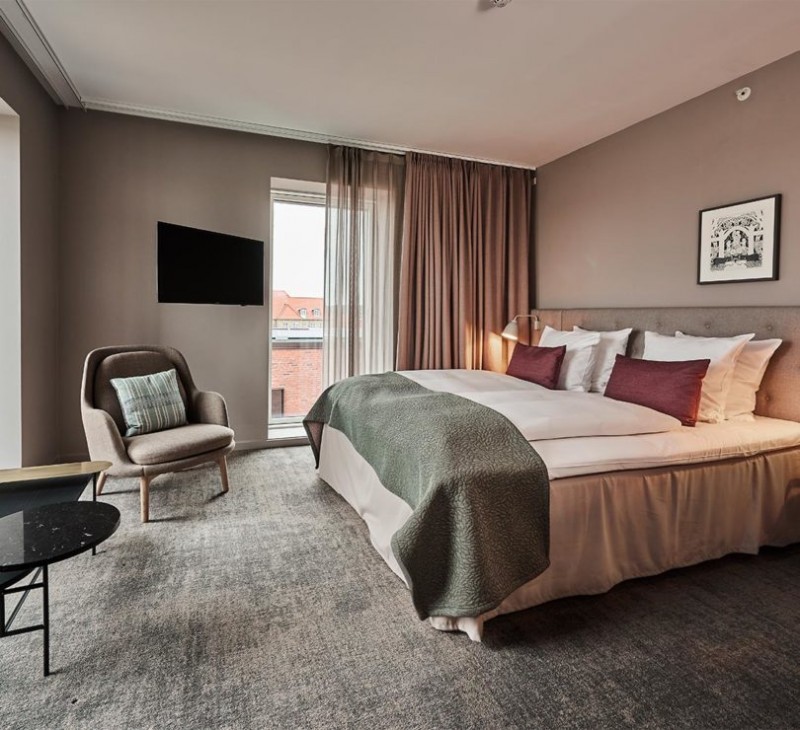 Недавно построенный отель Odeon в Оденсе, Дания Недавно построенный отель Odeon в Оденсе, Дания