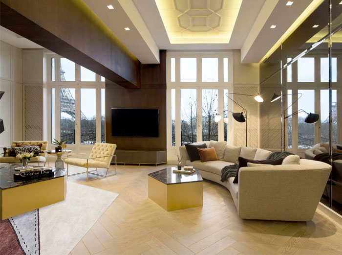 Роскошные парижские апартаменты с невероятным видом на Эйфелеву башню