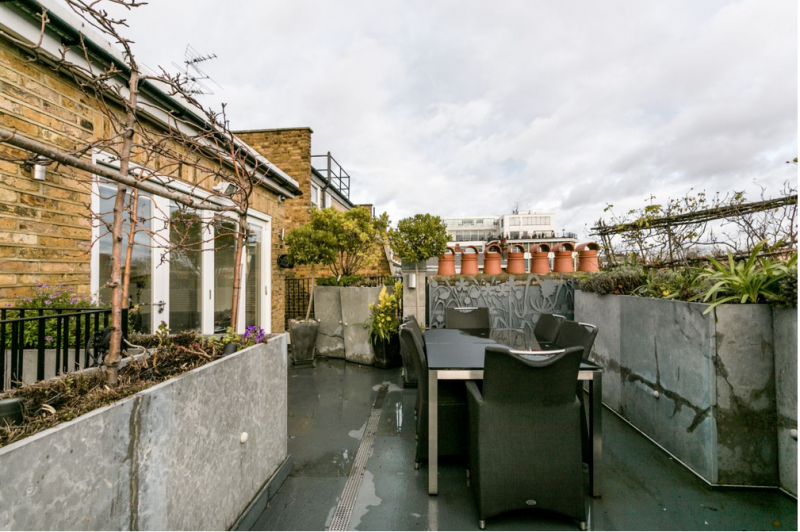 Стильный пентхаус с террасой в Лондоне Стильный пентхаус с террасой в Лондоне