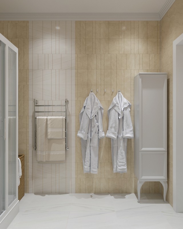 Интерьер загородного дома в пастельных тонах