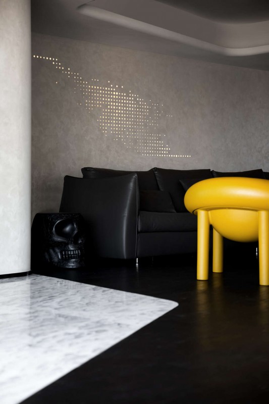 Контрастный интерьер