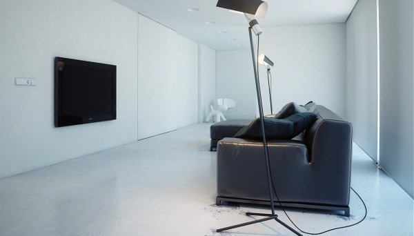 Минималистская квартира в белом цвете