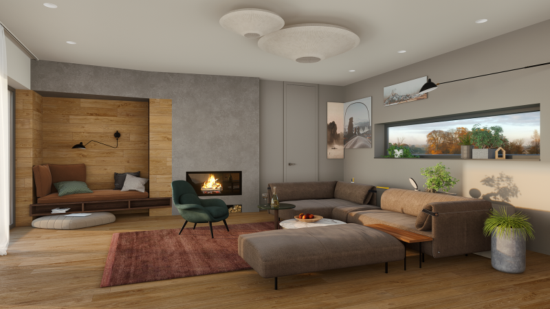 Проект комфортной гостиной Проект комфортной гостиной