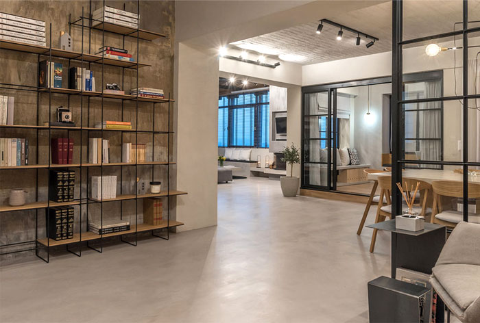 Современная индустриальная динамика в интерьере греческого дома