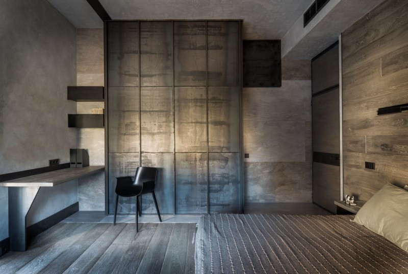 Современная квартира, оформленная в серых тонах Современная квартира, оформленная в серых тонах