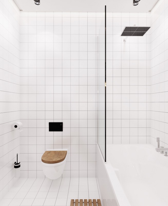 Стильная квартира в черно-белых тонах