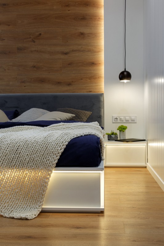 Благородный синий цвет в интерьере