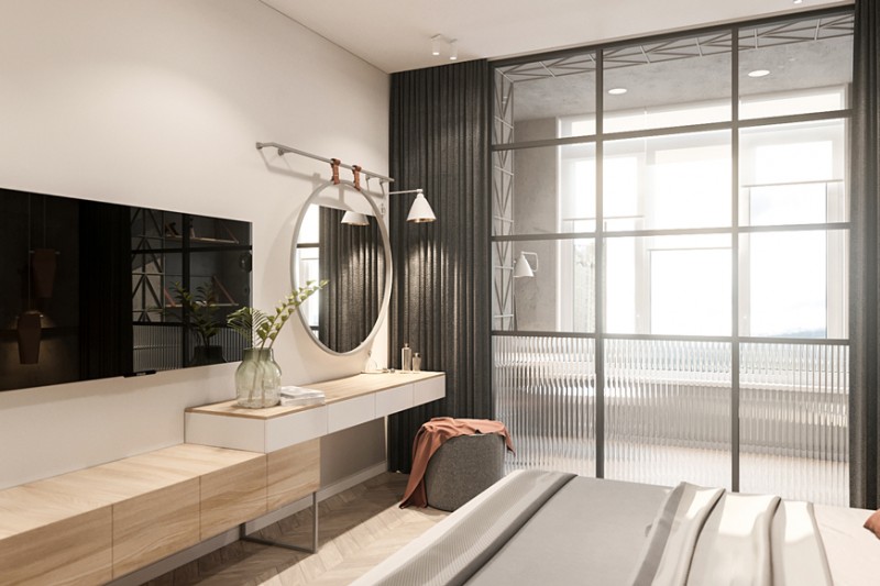 Дизайн квартиры, спроектированной для молодой девушки