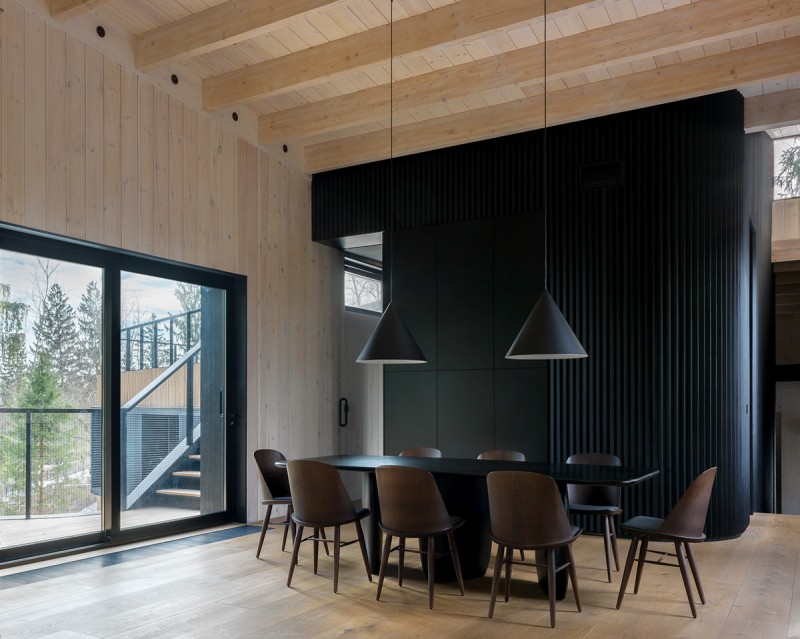 Футуристические элементы в дизайне загородного дома