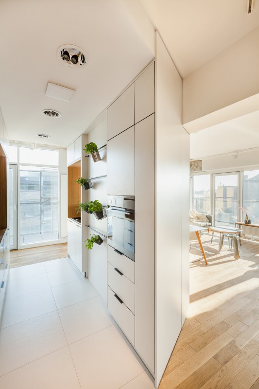 Интерьер пентхауса в Познани, Польша