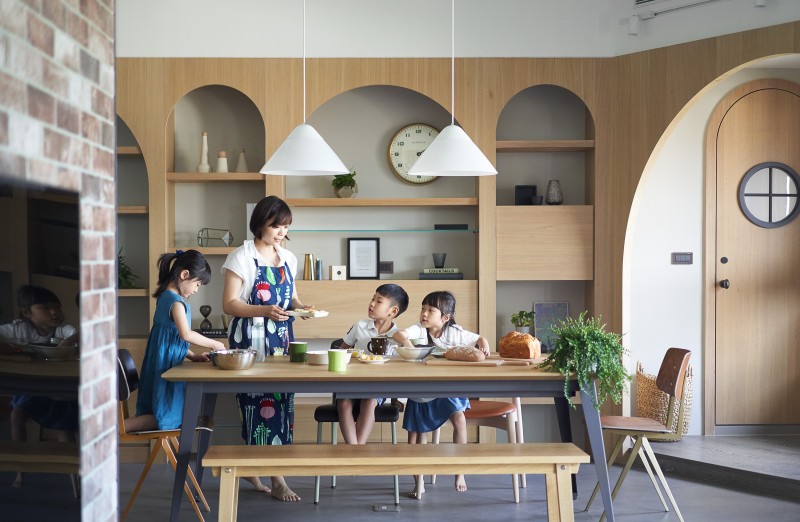 Интерьер семейного дома в Тайбэе Интерьер семейного дома в Тайбэе