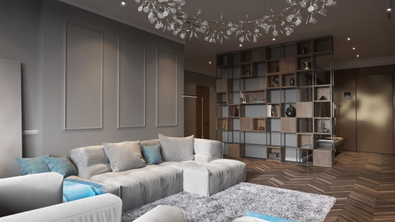 Компромисс между современной классикой и минимализмом в оформлении квартиры