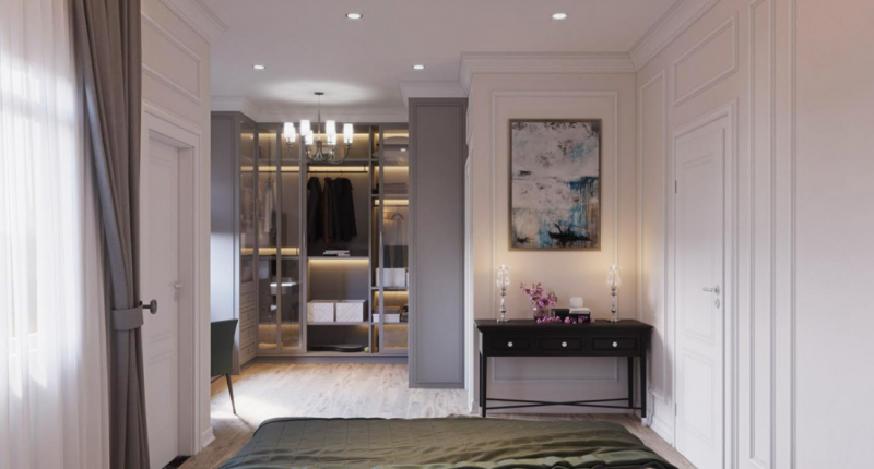 Проект апартаментов в неоклассическом стиле