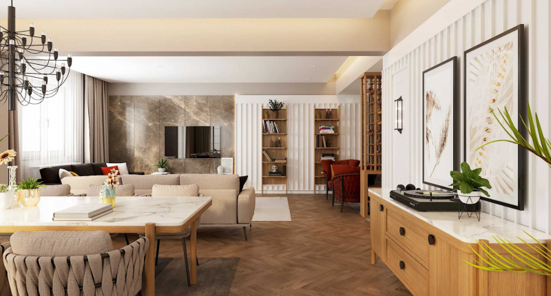 Светлая квартира с яркими акцентами Светлая квартира с яркими акцентами