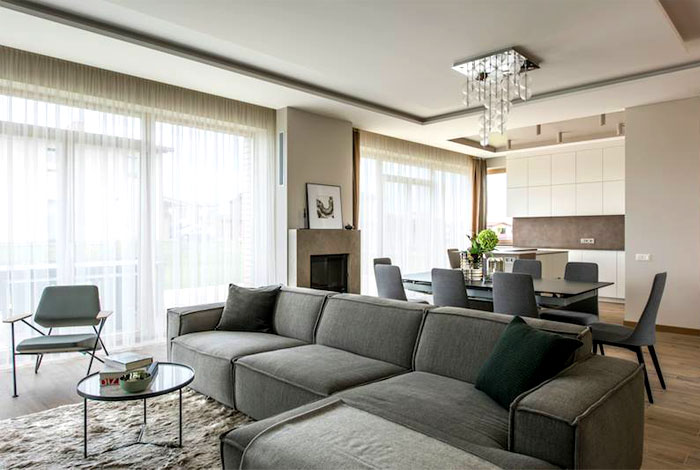 Спокойная и безмятежная атмосфера дома в Литве Спокойная и безмятежная атмосфера дома в Литве