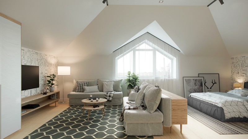 Просторный светлый коттедж