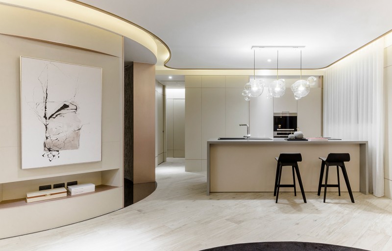 Интерьер квартиры в нежных тонах