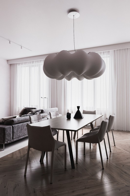 Интерьер квартиры в пастельных тонах