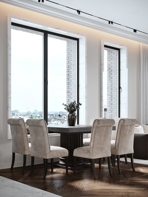 Интерьер светлых просторных апартаментов Интерьер светлых просторных апартаментов