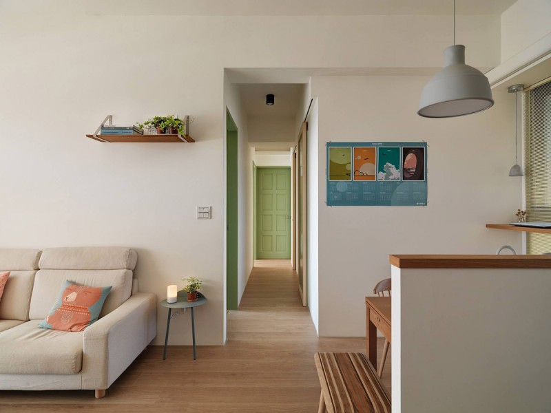 Расположенная в Таоюане, Тайвань, квартира площадью 80 кв.м.