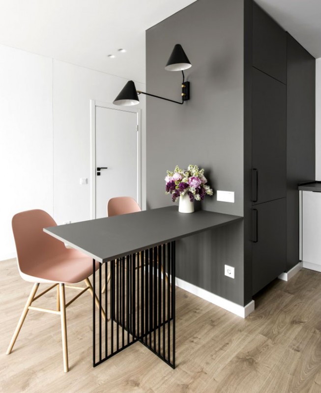 Уютный теплый интерьер небольшой квартиры