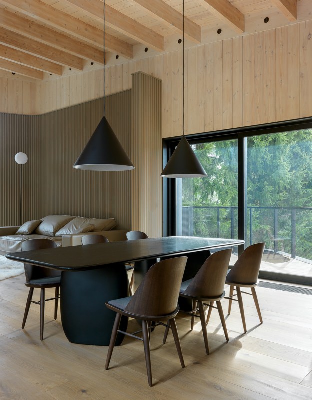 Футуристические элементы в дизайне загородного дома