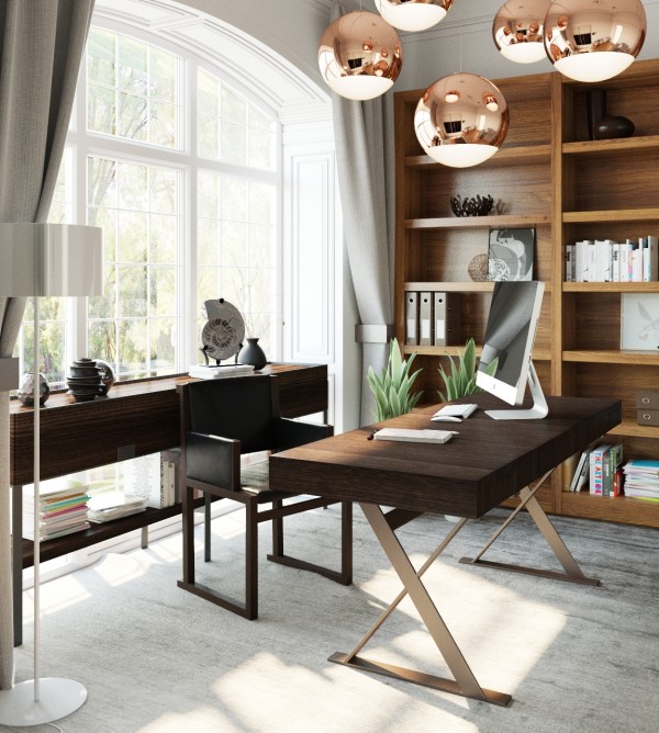 Игра контрастов: темная мебель и светлые стены Игра контрастов: темная мебель и светлые стены