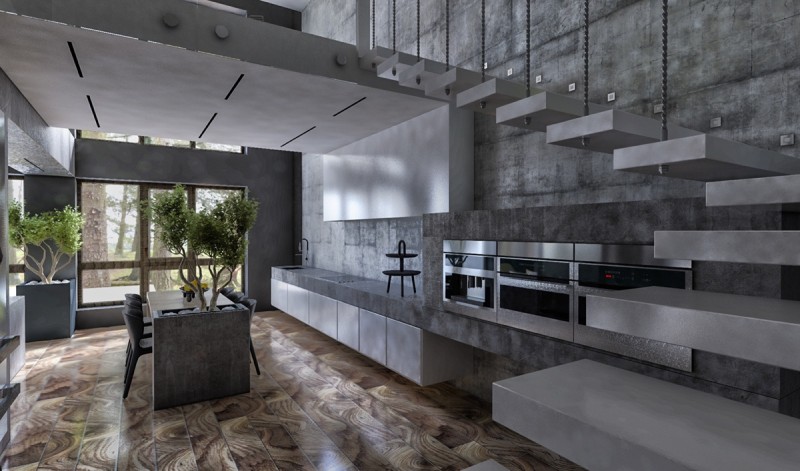 Проект двухэтажного таунхауса с потрясающим дизайном для молодой пары