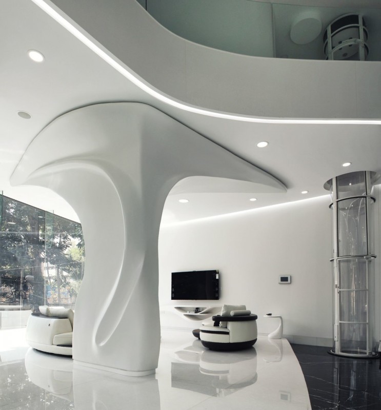 Футуристичный дизайн виллы