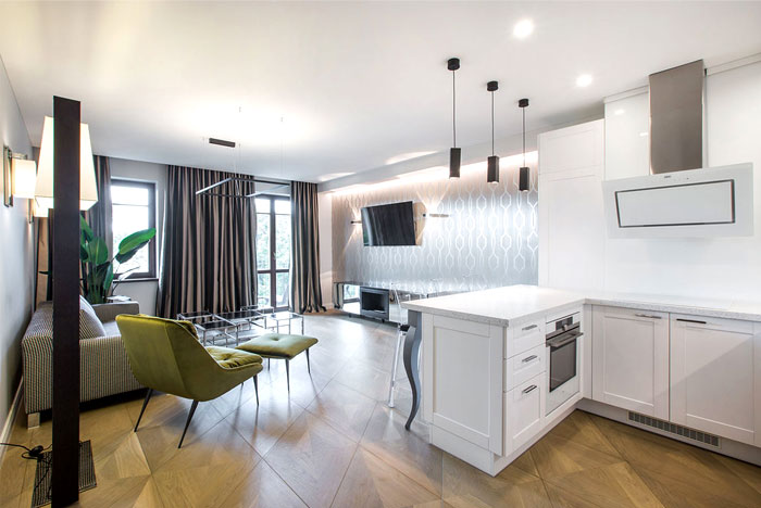 Гламурный интерьер в стиле арт-деко