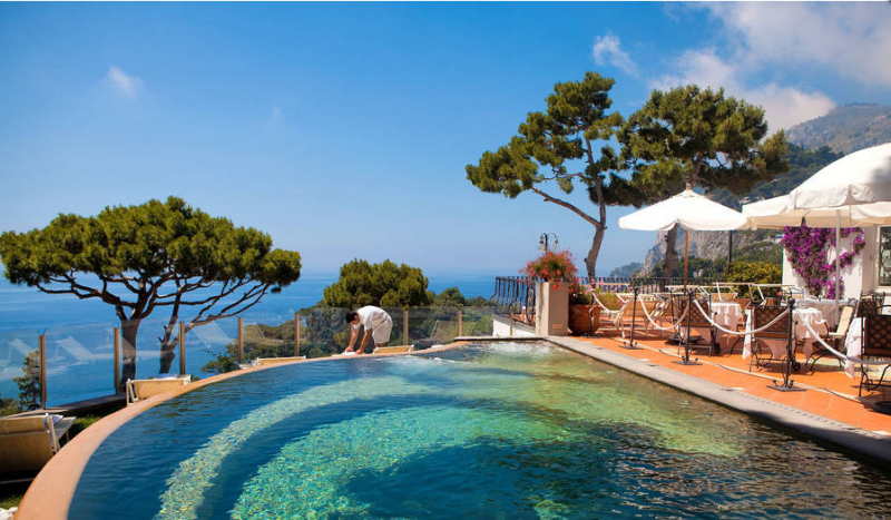 Интерьер отеля Casa Morgano на Капри