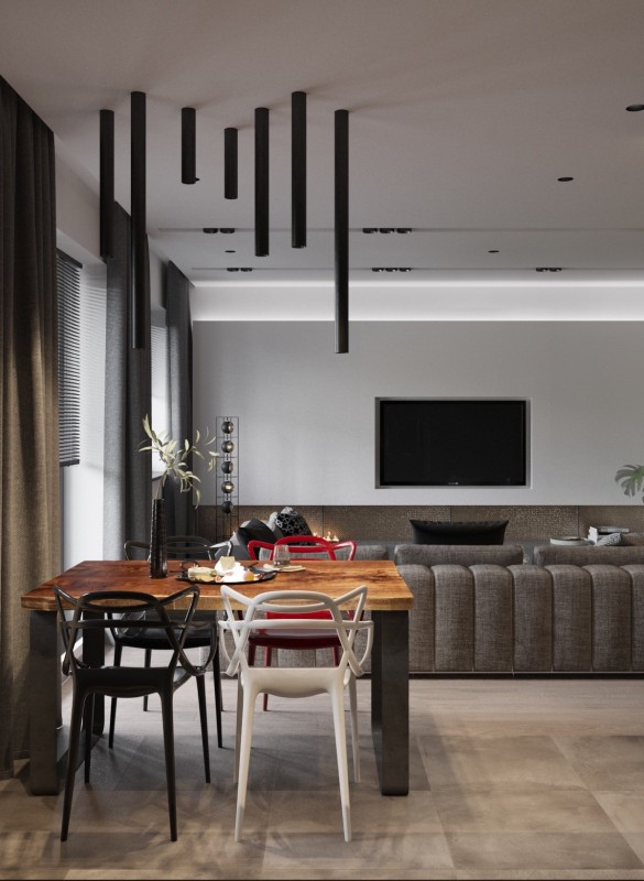 Интерьер в сером цвете: универсальный и функциональный