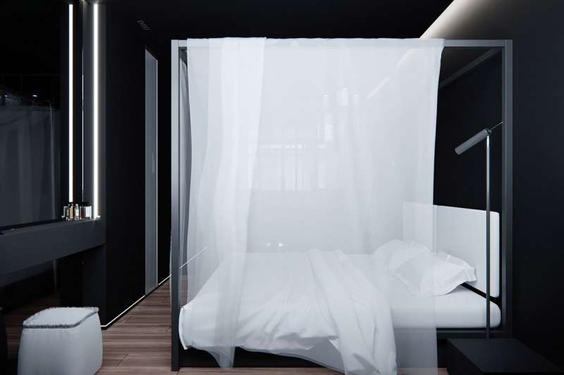 Интерьер в темных тонах Интерьер в темных тонах