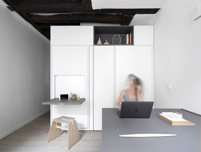 Многофункциональное пространство на 16 м2 в Париже Многофункциональное пространство на 16 м2 в Париже