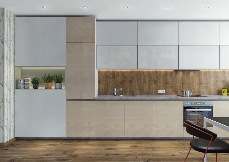 Акцент на яркие предметы в оформлении квартиры