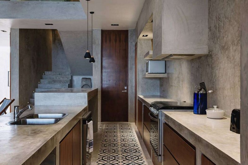 Бетонный пляжный дом на побережье Юкатана в Мексике Бетонный пляжный дом на побережье Юкатана в Мексике